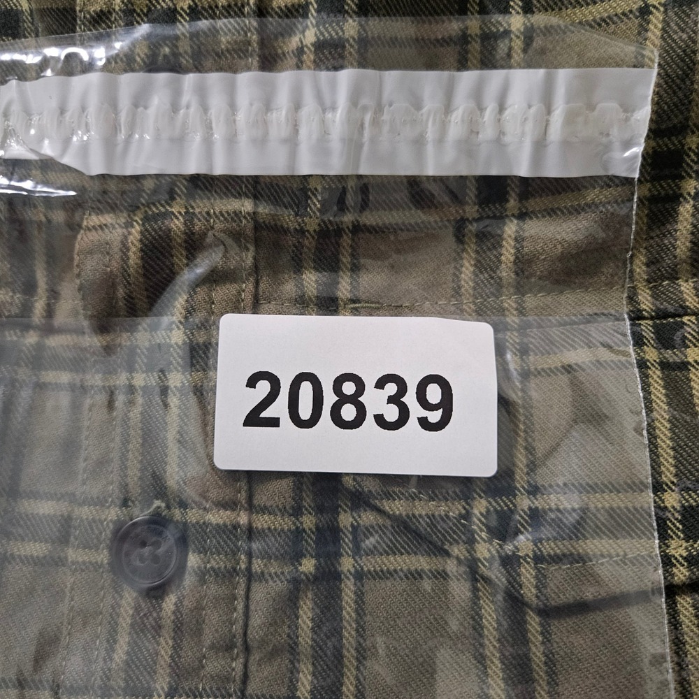 Alaskan Hardgear Duluth Mens 2XL Plaid Button Down Shirt Untucked Olive Green - Picture 11 of 11